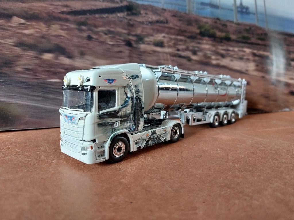 Tekno Scania NG met Tanktrailer van Repinski Onderdelen., Ophalen of Verzenden, Zo goed als nieuw, Bus of Vrachtwagen, Tekno