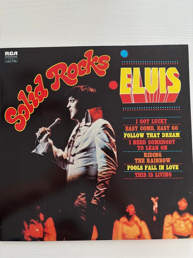 Elvis Presley - Solid Rocks Dubbel LP, Verzamelen, Ophalen of Verzenden, Zo goed als nieuw, Cd of Plaat