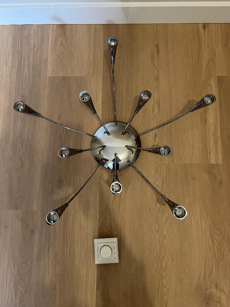 Menotti  Plafondlamp met Dimmer, Ophalen, Zo goed als nieuw, Overige materialen