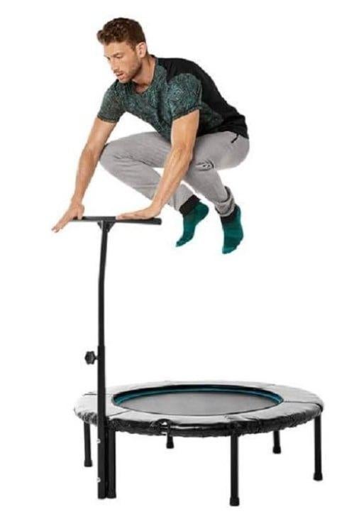 Crivit Fitnesstrampoline met T-greep — Ø 112 cm, Ophalen, Zo goed als nieuw, Buik, Overige typen