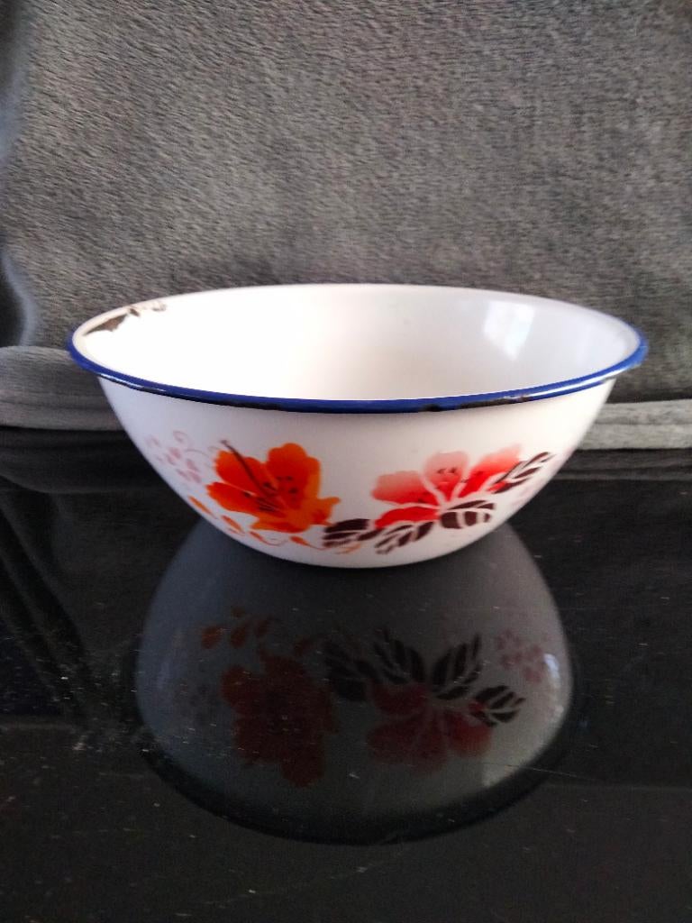 Emaille kom, Antiek en Kunst, Ophalen of Verzenden