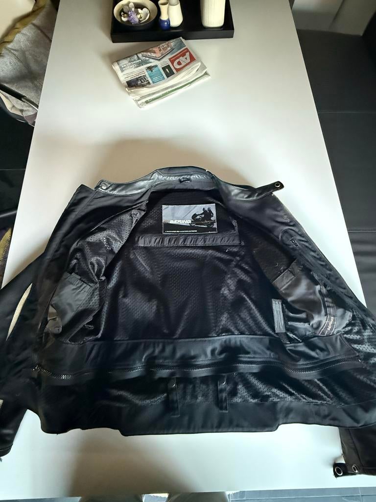 Bering Roadster Heritage Leren Motorjack maat XL, Motoren, Kleding | Motorkleding, Ophalen of Verzenden, Tweedehands, Heren, Jas | leer
