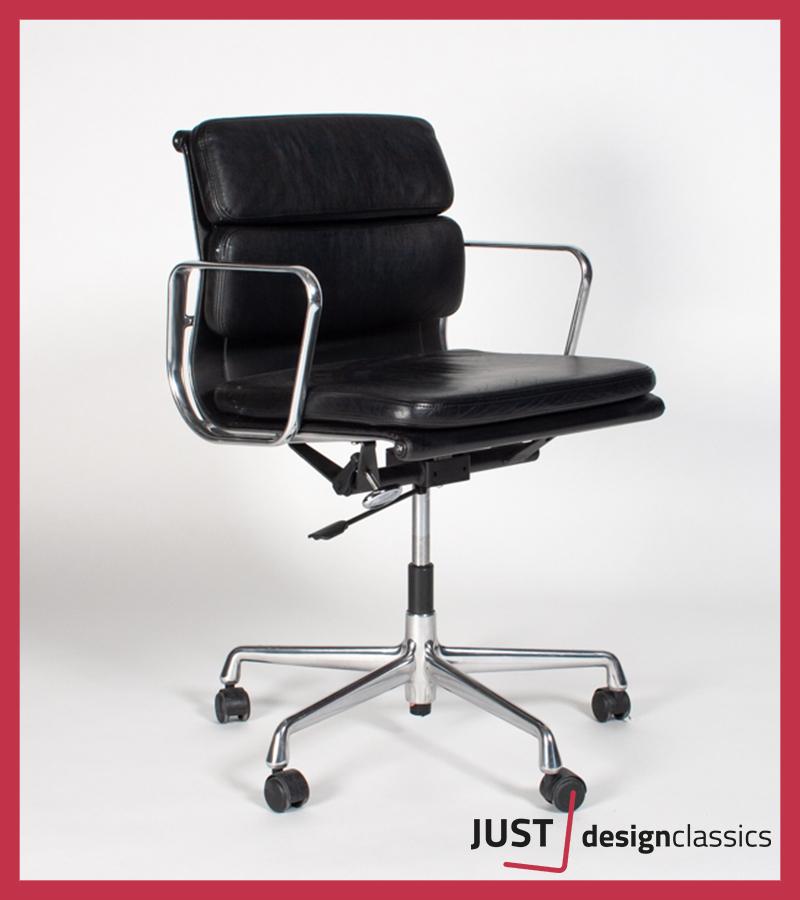 Vitra ea 217 Zwart Leder Gepolijst (voorraad:20), Niet ingevuld, Zwart, Niet ingevuld, Ophalen of Verzenden