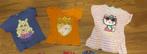3 shirts hello kitty, royal beauty, miss piggy, Kinderen en Baby's, Kinderkleding | Maat 104, Ophalen of Verzenden, Gebruikt, Meisje
