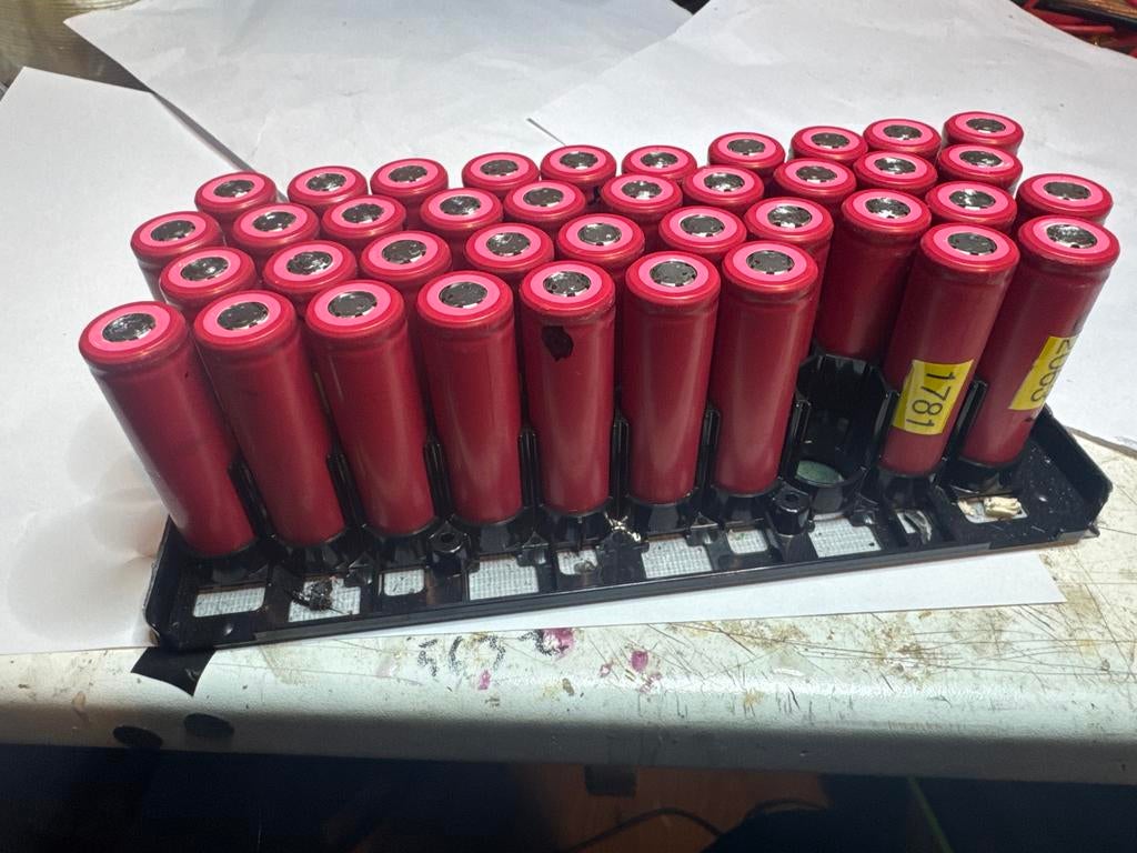 39 Geteste 18650 Li-ion Batterijen Sanyo/LG - DIY Accu, Ophalen of Verzenden, Gebruikt