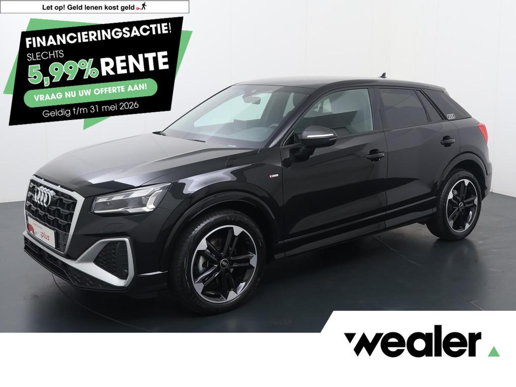 Audi Q2 35 TFSI S Edition | 150 PK | Automaat | Trekhaak | M, 12 maanden, 4 cilinders, Leder en Stof, Zwart
