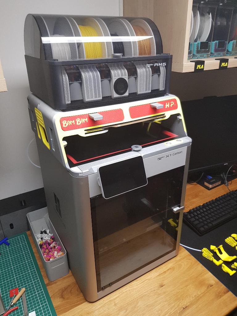 BambuLab U1C met AMS, Computers en Software, 3D Printers, Ophalen, Gebruikt, Bambulab X!C met AMS, Ingebouwde Wi-Fi