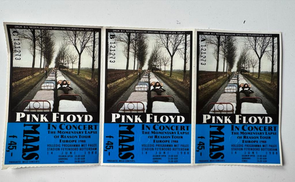 Tickets Pink Floyd 1988, Ophalen of Verzenden