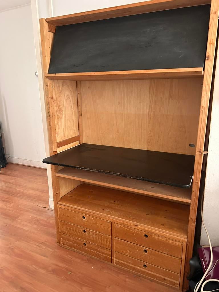 Lundia bureau kast met lades, Ophalen, Gebruikt, Retro vintage