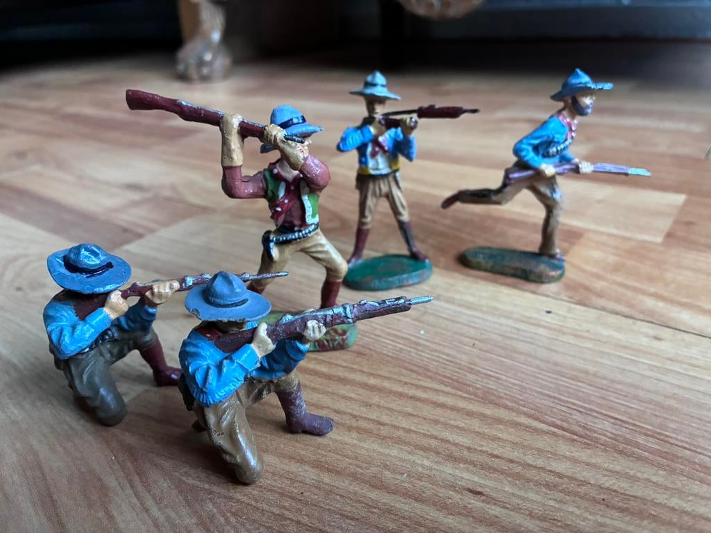 Elastolin cowboys Wild West, Antiek en Kunst, Ophalen of Verzenden