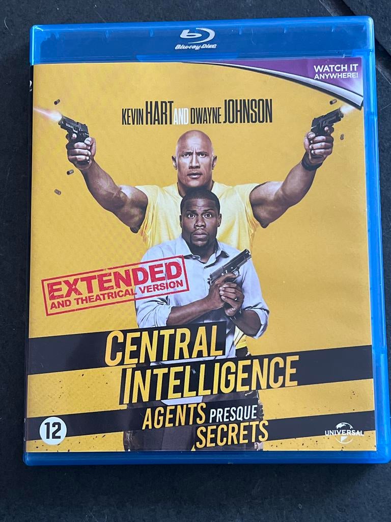 Central Intelligence Blu-ray (Kevin Hart, Dwayne Johnson), Ophalen of Verzenden, Zo goed als nieuw, Actie