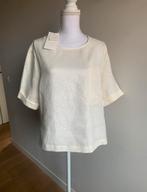 Nieuwe creme linnen top / blouse, Overige kleuren, Ophalen of Verzenden, Zo goed als nieuw, Korte mouw