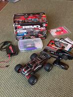 Traxxas E-Revo VXL 1/16 RC Auto - 3s, wheelie bar, overcompl, Elektro, Gebruikt, Auto offroad, Ophalen of Verzenden