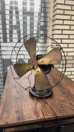 Vintage Isaria tafelventilator metaal en messing., Ophalen of Verzenden, Gebruikt, Tafelventilator