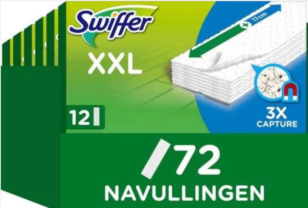 72x Swiffer XXL Vloerreiniger Droge Vloerdoekjes