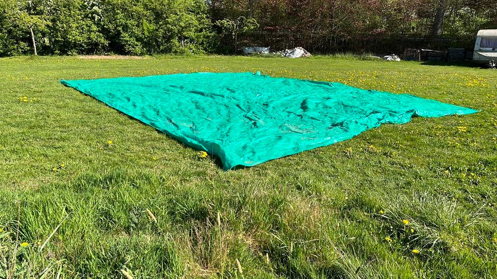 Zeil 10x8mtr, Doe-het-zelf en Verbouw, Zeil en Folie, Ophalen, Zo goed als nieuw, 15 m² of meer, Zeil