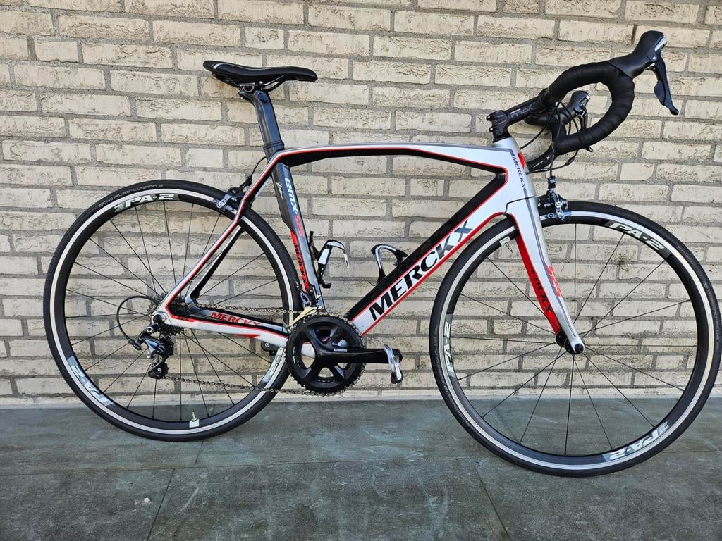 Eddy Merckx EMX 525 full carbon racefiets, Fietsen en Brommers, Fietsen | Racefietsen, Zo goed als nieuw, Overige merken, Meer dan 20 versnellingen