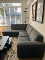 Hoekbank donker groen, Huis en Inrichting, Ophalen, Zo goed als nieuw, Vierpersoons of meer, Stof