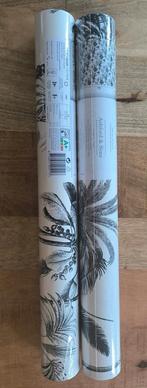Vliesbehang Ashford & Sons met palmbomenpatroon (2 rollen), Ophalen of Verzenden, 10 tot 25 m², Zwart, Tropisch, Palmbomen