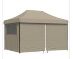 Partytent 3x4,5 cm taupe easy pop-up -nieuw in doos-, Tuin en Terras, Partytenten, Opvouwbaar, ., Partytent, Nieuw