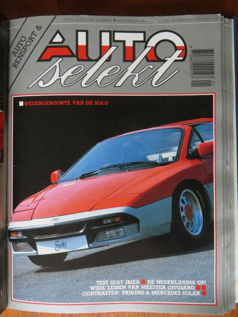 Autoselekt 9 1985 Seat Ibiza, Mercedes-Benz Solar, Panther, Ophalen of Verzenden, Nieuw, Mercedes