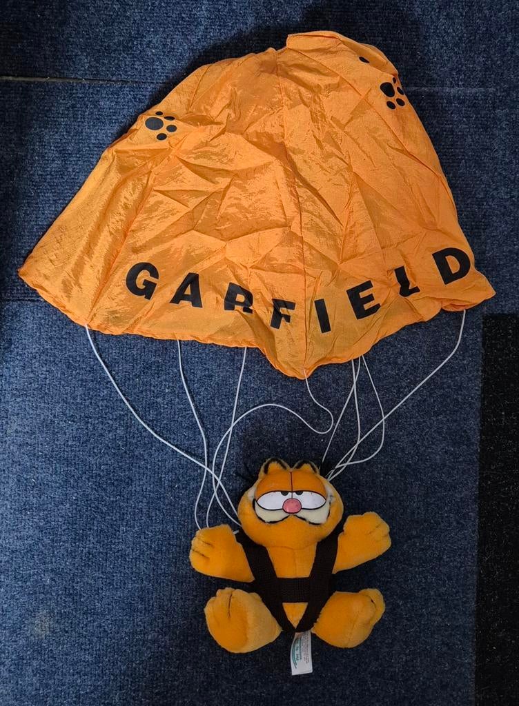 Garfield aan parachute, Verzamelen, Stripfiguren, Ophalen of Verzenden, Gebruikt