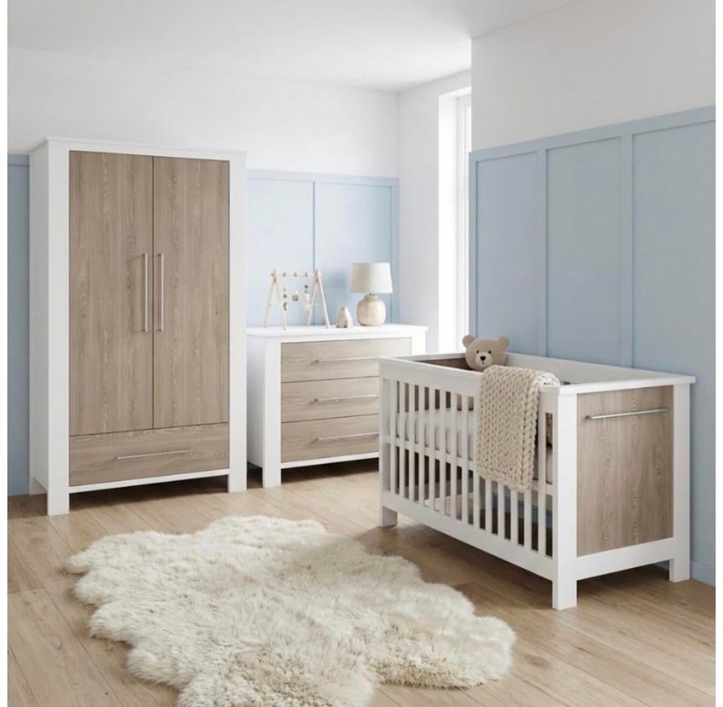 Born Lucky Noel Meegroei Babykamer 3 Delig - Wit & Oak, Kinderen en Baby's, Kinderkamer | Complete kinderkamers, Ophalen, Nieuw
