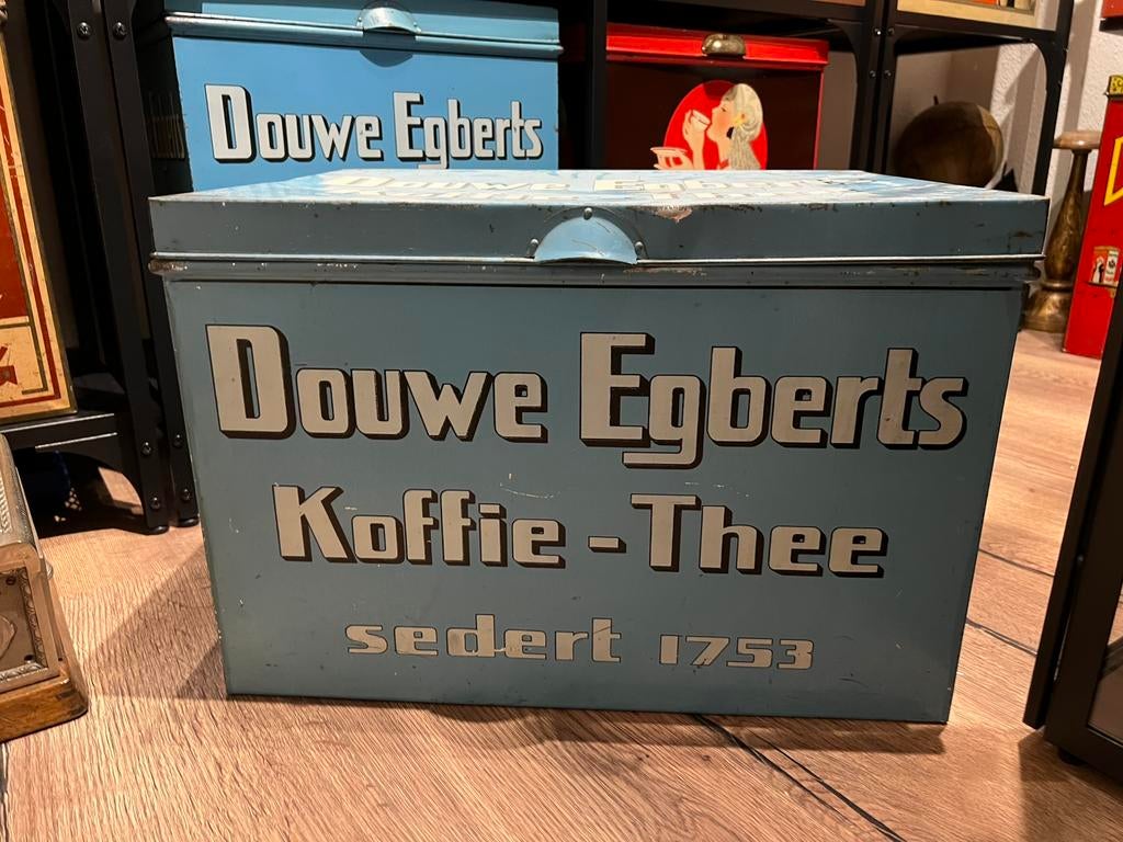 Douwe Egbert winkelblik, Verzamelen, Blikken, Ophalen of Verzenden, Zo goed als nieuw, Koffie, Douwe Egberts