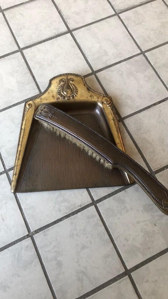 Vintage tafelschuier, tafelstoffer en blik, Antiek en Kunst, Ophalen of Verzenden