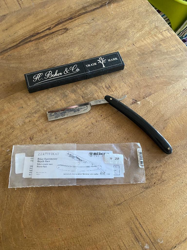 Boker solingen bicycle race scheermes, Antiek en Kunst, Ophalen of Verzenden