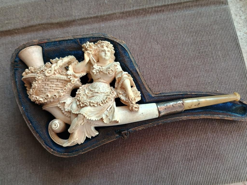 Prachtige oude antieke pijp, Ophalen of Verzenden, Gebruikt, (Water)pijp