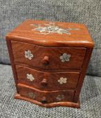 Aziatische sieradendoos met parelmoer  'Mother of a pearl', Antiek en Kunst, Ophalen