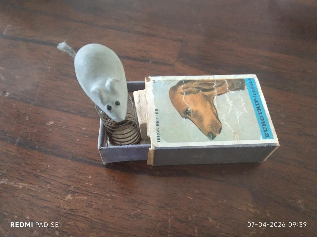 Uniek luciferdoosje fopartikel jaren 60 details zie Foto's., Ophalen of Verzenden, Gebruikt