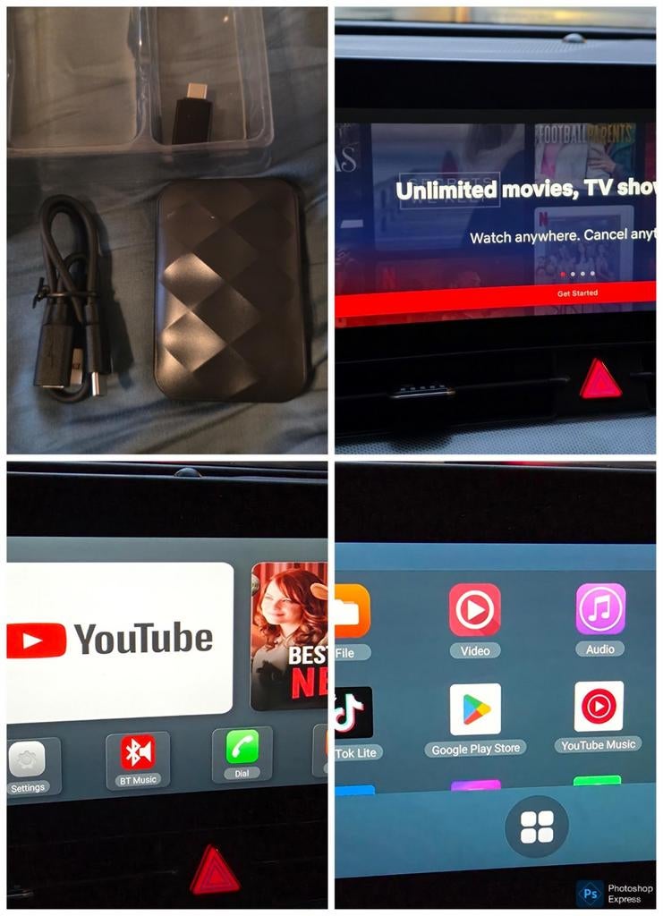 Youtube Netflix Android Auto/Apple Carplay box voor je auto, Ophalen of Verzenden