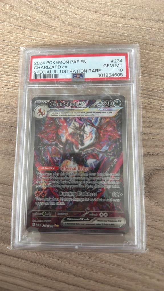 Charizard Paldean fates psa10, Ophalen of Verzenden, Zo goed als nieuw