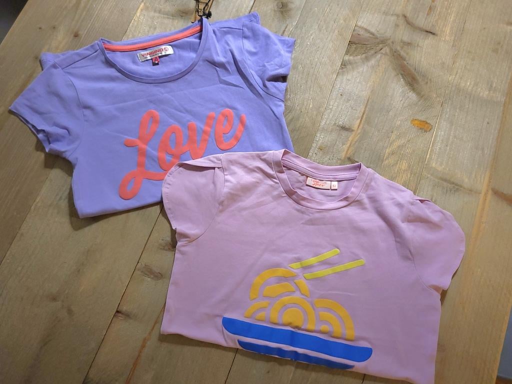 Set van 2 shirts Vingino en Orange Stars maat 152 nieuw, Meisje, Nieuw, Ophalen of Verzenden, Vingino