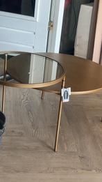 riverdale tafel plus bijzet tafel, 50 tot 100 cm, Rond, Nieuw, Glas