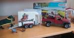 Schleich Horse Club Pick-up met paardentrailer 42346, Ophalen of Verzenden, Zo goed als nieuw, Jongen of Meisje