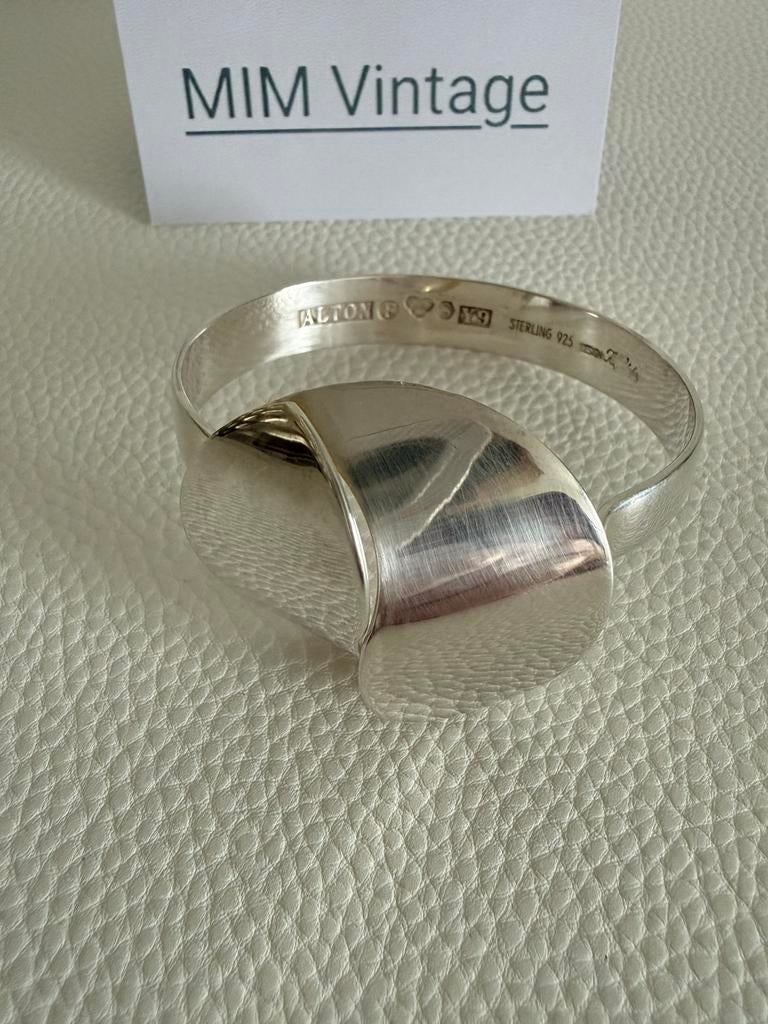 H140/Massief Zilveren ALTON Modernist armband ZWEDEN, Gebruikt, Verzenden, X, Zilver