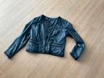 Marccain dames leer jas mt. 4 (40-44) zwart, Ophalen of Verzenden