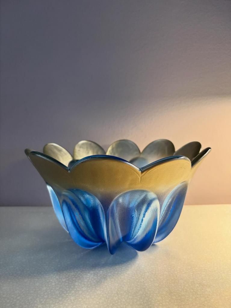 Vintage Walther Glass Marrakech bowl groot, Verzenden