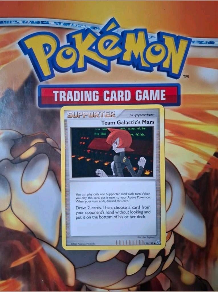 Team Galactic's Mars 126/132 DP Secret Wonders pokemon kaart, Ophalen of Verzenden, Zo goed als nieuw, Losse kaart