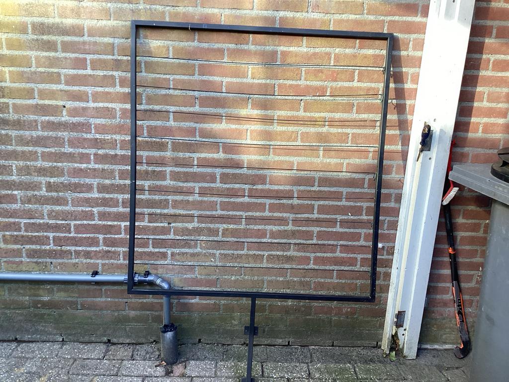 RVS bloem/klimrek 1/1 met 30 cm poot, Tuin en Terras, Planten | Tuinplanten, Ophalen, Klimplanten