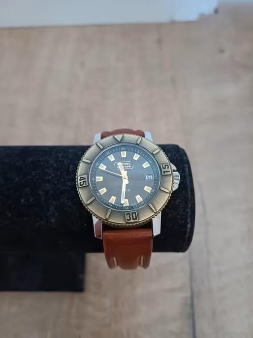 ZGAN Camel Active horloge dames of heren, bruine band, Overige merken, Overige materialen, Leer, Polshorloge