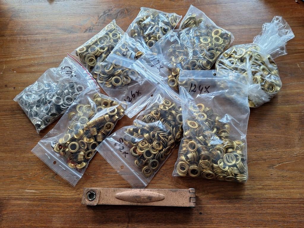 Zeilringtang en zeilringsets totaal 670 stuks 11mm doorsnee, Ophalen of Verzenden, Nieuw