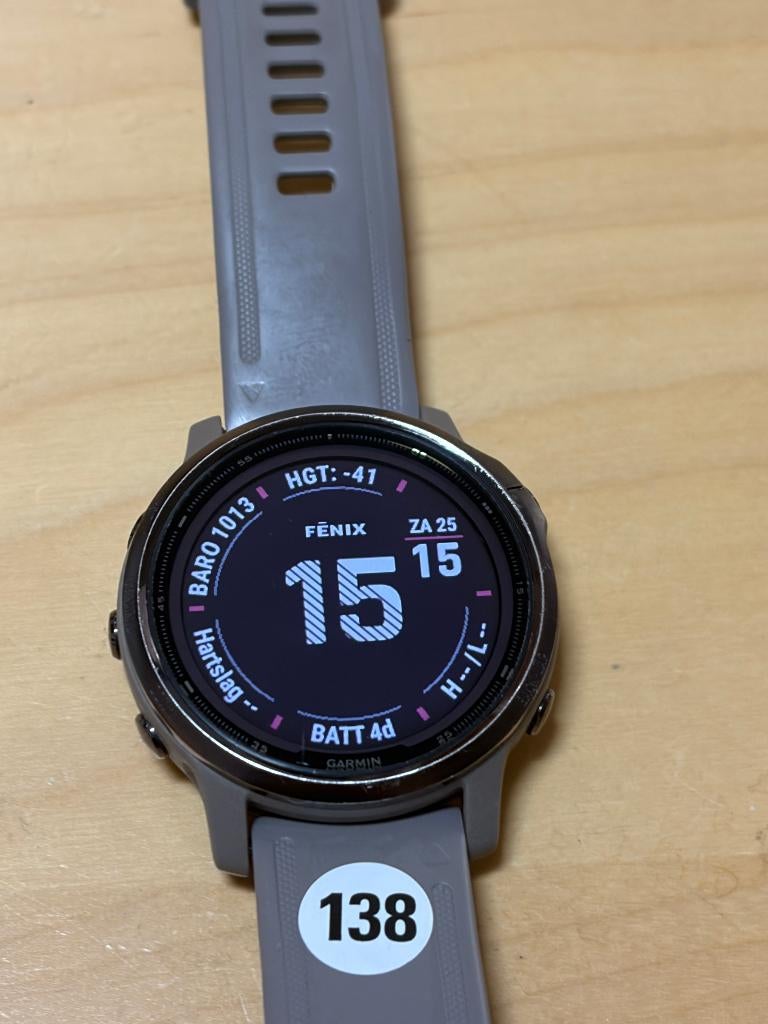 Garmin Fenix 6s Pro Solar (GPSinruil-nr 138), GARMIN, Gebruikt, Bramenberg 9, Paars