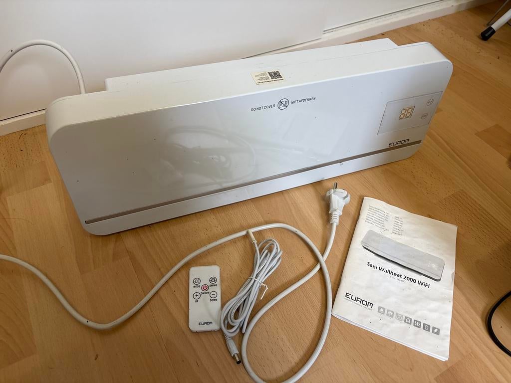 Eurom Sani Wallheat 2000 Wifi Keramische Kachel, Overige soorten, Elektrisch, Ophalen of Verzenden, Zo goed als nieuw