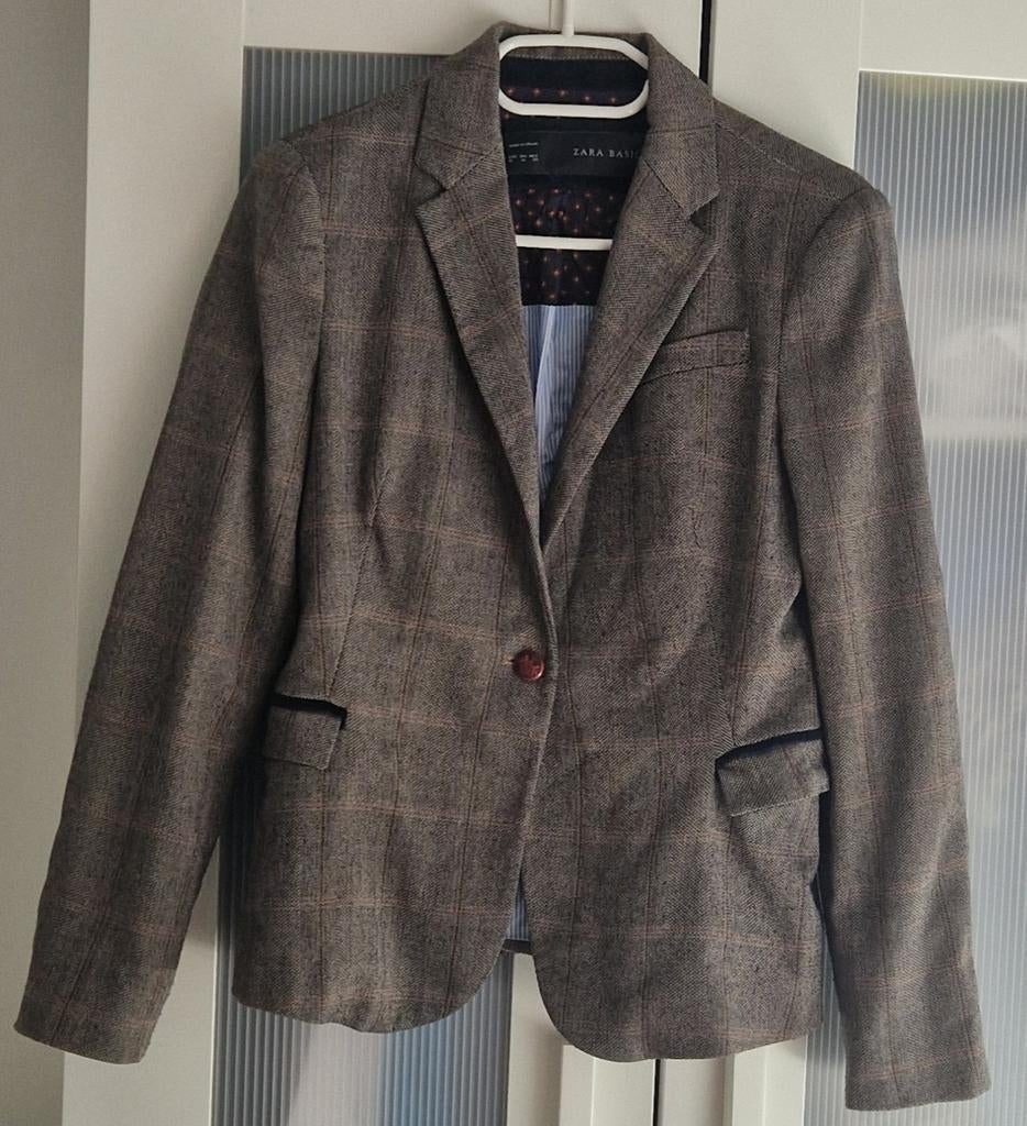 Zara vintage look blazer dames colbert strepen maat m 38 jas, Maat 38/40 (M), Zara, Zo goed als nieuw, Jasje