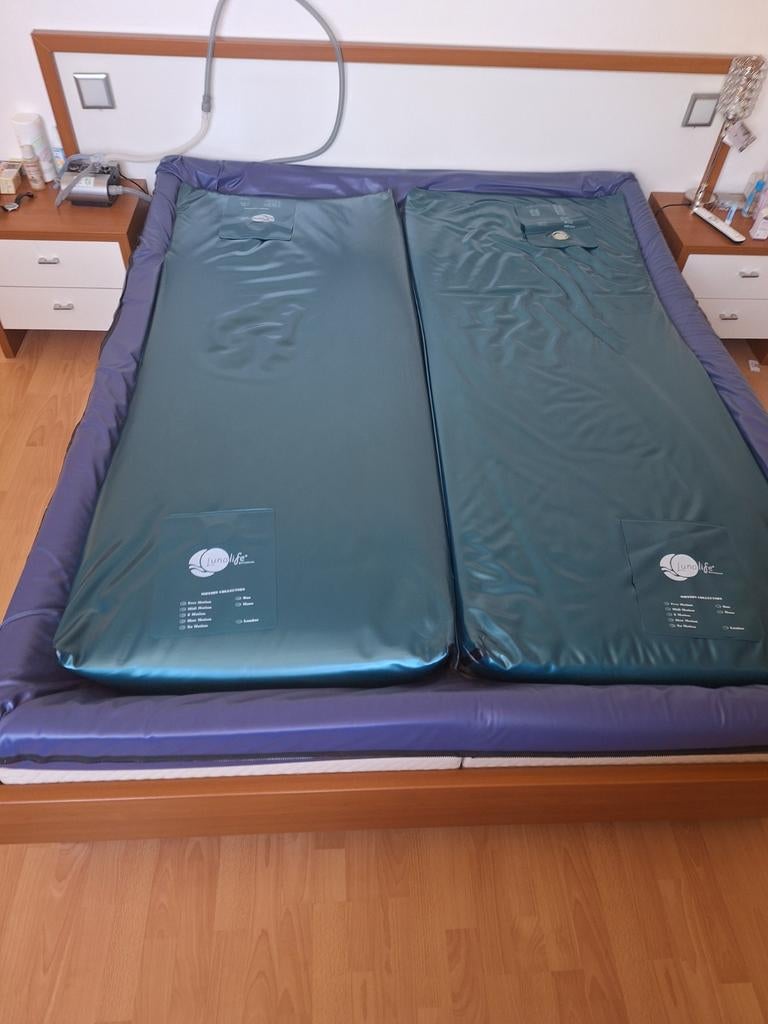 Lunalife Waterbed Duo Systeem, Ophalen, Tweepersoons, 200 cm, Gestabiliseerd