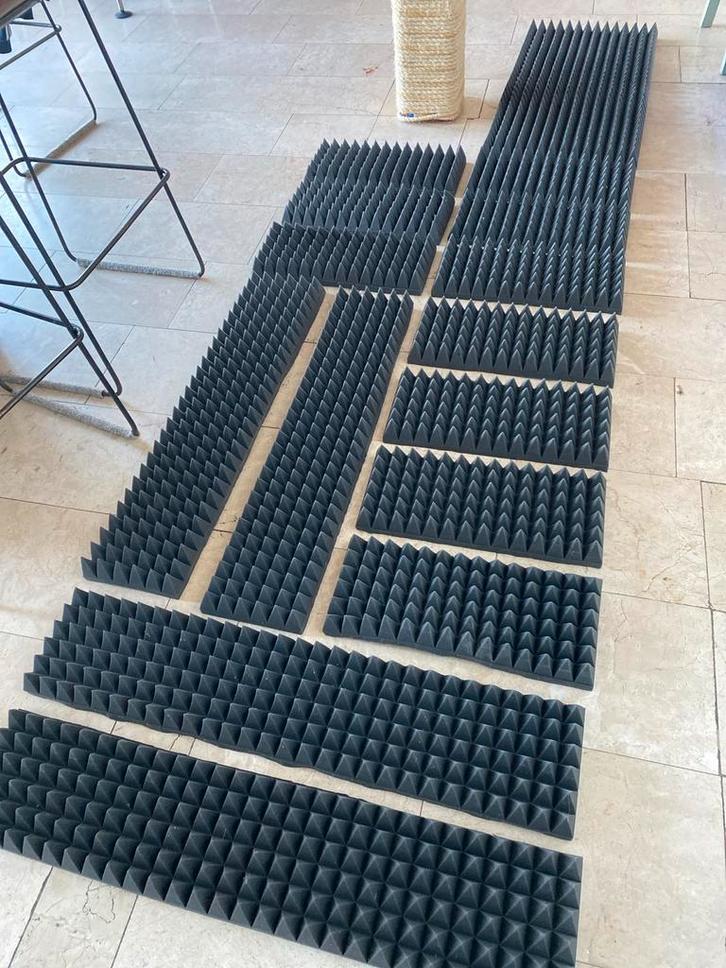 Geluidsisolatie / Akoestische schuimplaten, Doe-het-zelf en Verbouw, Platen en Panelen, Gebruikt, Ophalen of Verzenden
